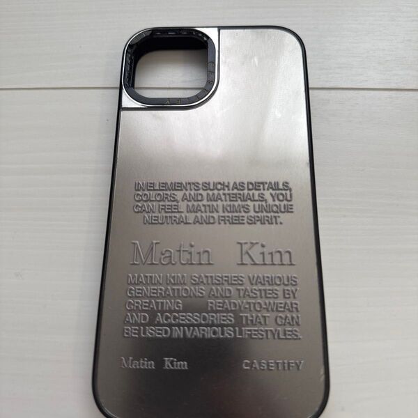 Matin Kim × CASETIFY iPhoneケース シルバーiPhone13用