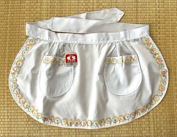 【未使用】カネボウ 昭和レトロ エプロン 前掛け