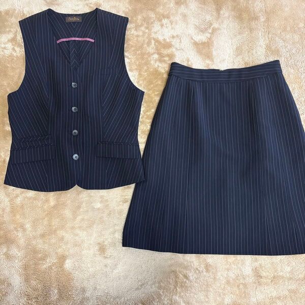 Pieds Brid 事務服 ベスト スカート 上下セット オフィス スーツ