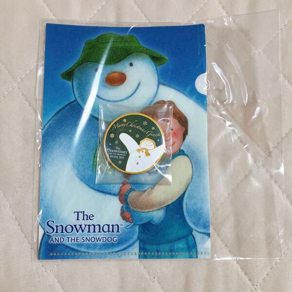 【新品未開封】スノーマン 特典クリアファイル 缶バッジ セット snowman