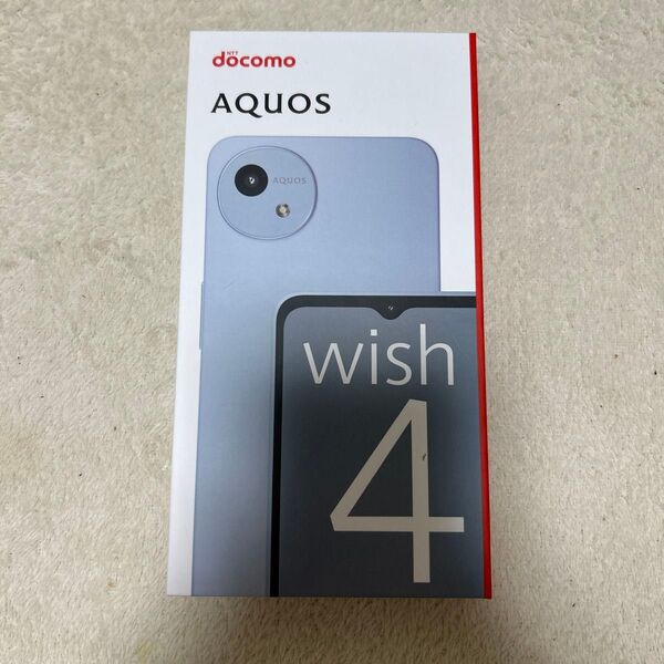 AQUOS wish4 SH-52E ブルー 新品未開封