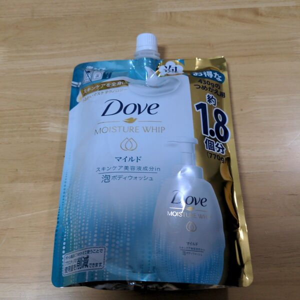 Dove MOISTURE WHIP 泡ボディウォッシュ 770g詰替え用1袋
