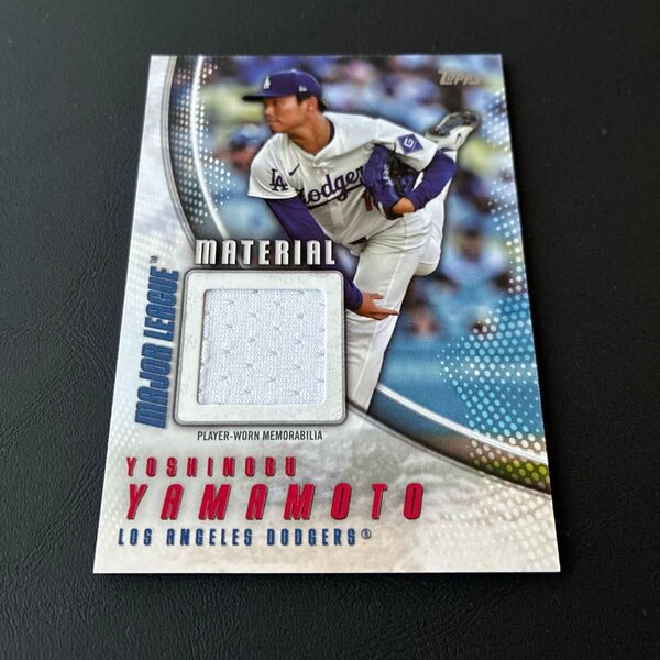 2025 Topps Series 1 山本由伸 実使用 ジャージ シリーズ1 MLB メモラビリア カード レリック ドジャース