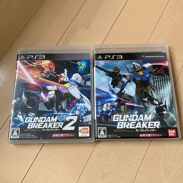 動作未確認 セット売り PS3 ガンダムブレイカー ガンダムブレイカー2 ゲームソフト プレステ3 まとめ売り