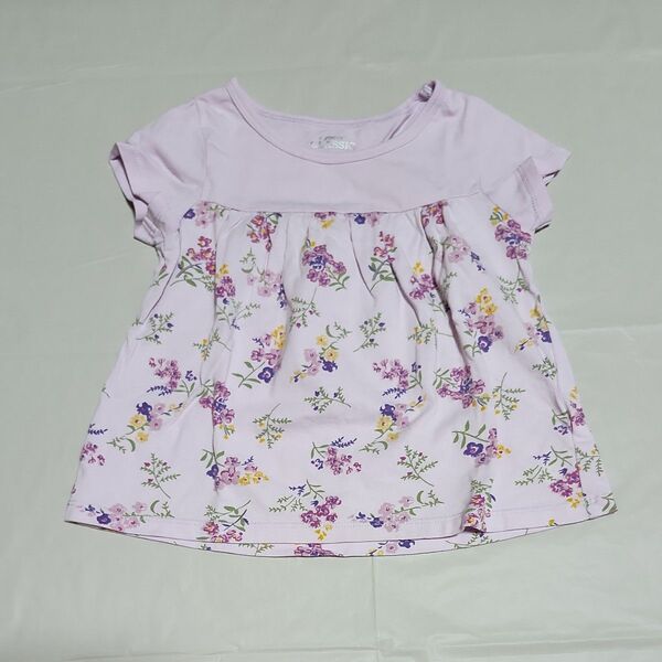 半袖Tシャツ Tシャツ トップス 半袖 キッズ 花柄 女の子