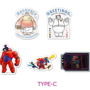 happyくじ ベイマックス vol.2.0 I賞 ダイカットステッカーセット TYPE-C