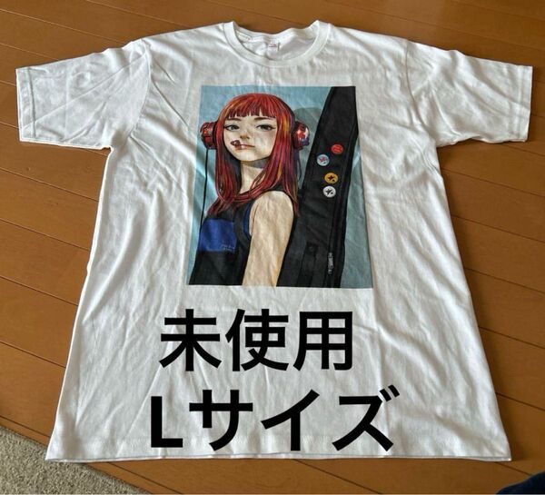 入手困難品 ロッキンスター ざしきわらし 描き下ろし Tシャツ 半袖 Lサイズ 白
