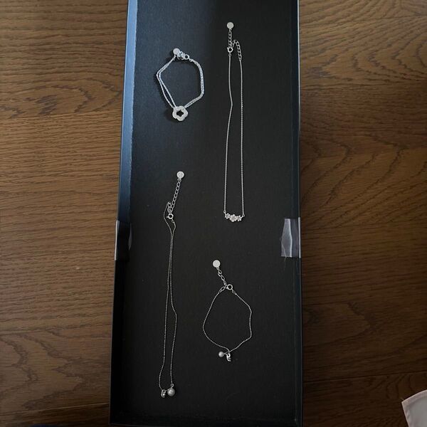 クレージュ 4点セット アクセサリー ネックレス ブレスレット まとめ売り シルバー