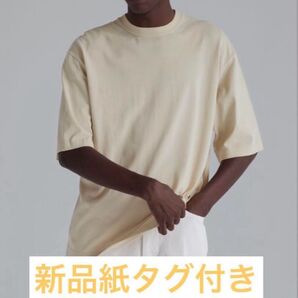 オーラリー新品紙タグ付き★SUPER FINE COTTON SALT SHRINK PIQUE BIG TEETコットンシャツ