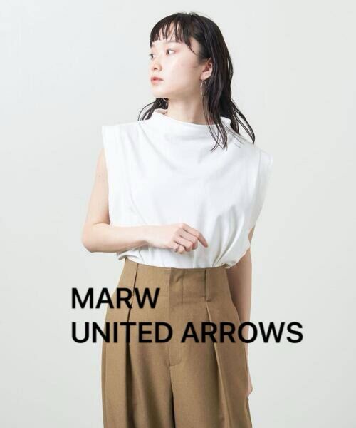 <MARW UNITED ARROWS>ハイネック ノースリーブ Tシャツ