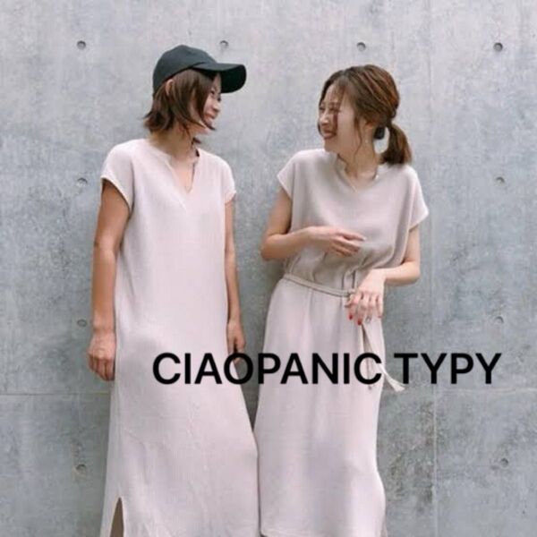 CIAOPANIC TYPY ワッフル スキッパー ロング ワンピ