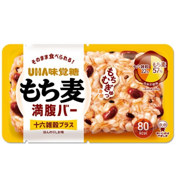 UHA味覚糖 もち麦満足バー ほんのりしお味 18袋