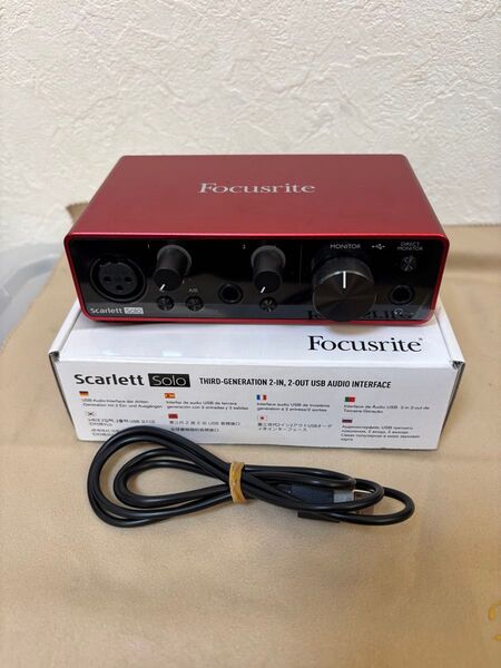 FOCUSRITE Scarlett Solo gen. 3 オーディオインターフェイス フォーカスライト