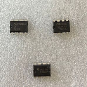 オペアンプ TL081CP LM741CN UA741CN 3個セット