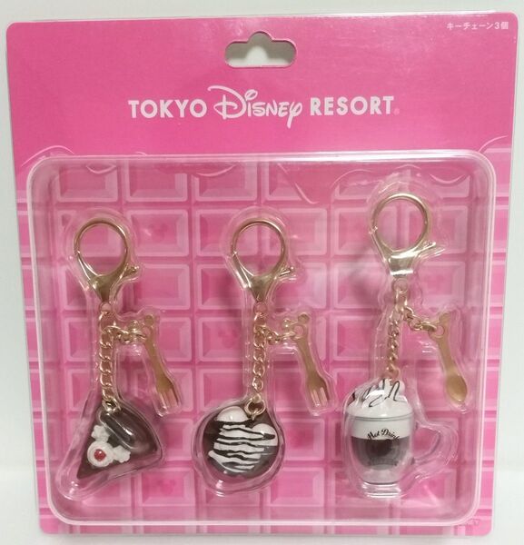 東京ディズニーリゾート キーチェーン3点セット パークフード カフェ スウィーツ