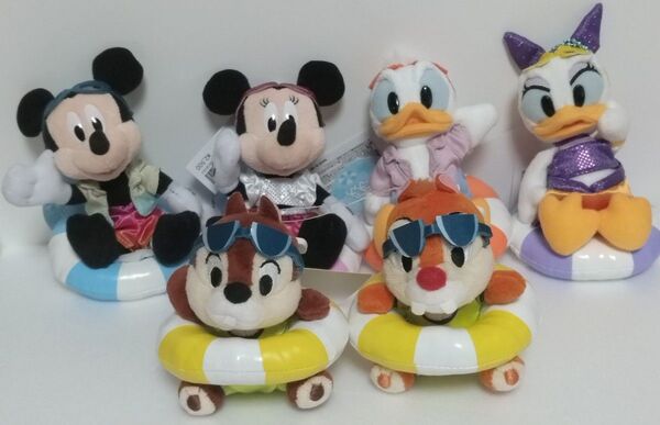 スイスイサマー2024 ぬいぐるみバッジ6点セット 東京ディズニーランド