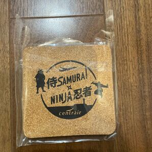 中部国際空港 セントレア限定 侍×忍者 コースター 未使用 2枚セット
