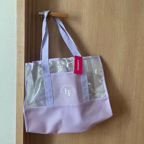 Lovetoxic ラブトキシック メッシュトートバッグ プールバッグ ピーチバッグ パープル