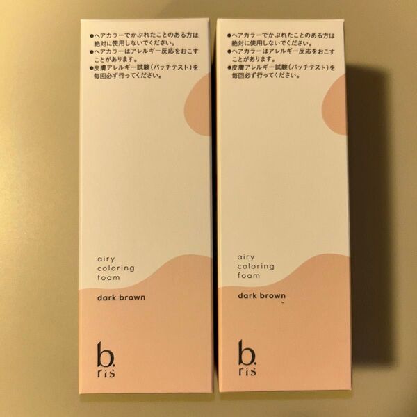 ☆ b.ris ビーリス エアリーカラーリングフォーム ダークブラウン ヘアカラーフォームTE 80g 2本セット未開封品