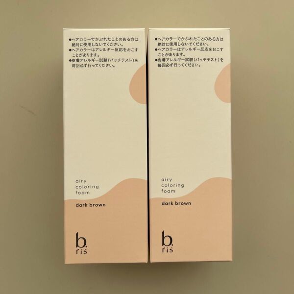 ☆ b.ris ビーリス エアリーカラーリングフォーム ダークブラウン ヘアカラーフォームTE 80g 2本セット未開封品