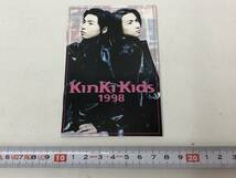 【Z-1-103】　　Kinki Kids キンキキッズ ミニ手帳 1998 シール 未使用_画像2