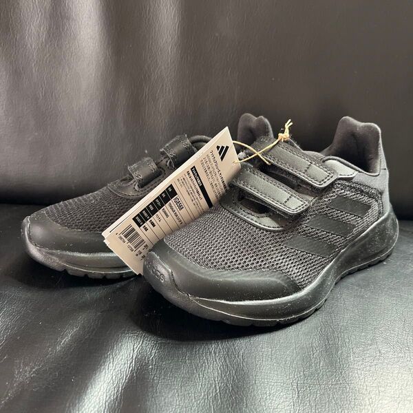 アディダス adidas シューズ オールブラック マジックテープ こども キッズ 靴 洗い替え スニーカー 17cm