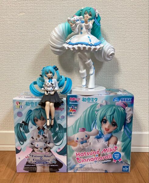 【新品未開封 2種セット】初音ミク シナモロール フィギュア
