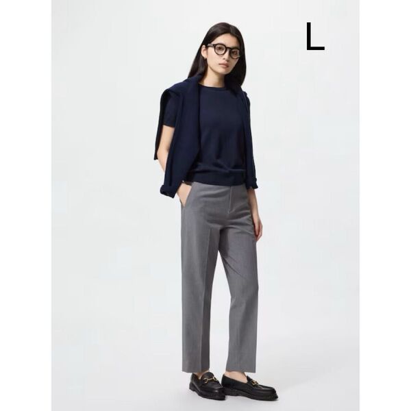 UNIQLO ユニクロ スマートアンクルパンツ 2025年 グレー L 洗える 美品