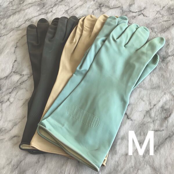 くすみカラー 未使用 おしゃれ ゴム手袋 まとめ売り 訳あり Mサイズ
