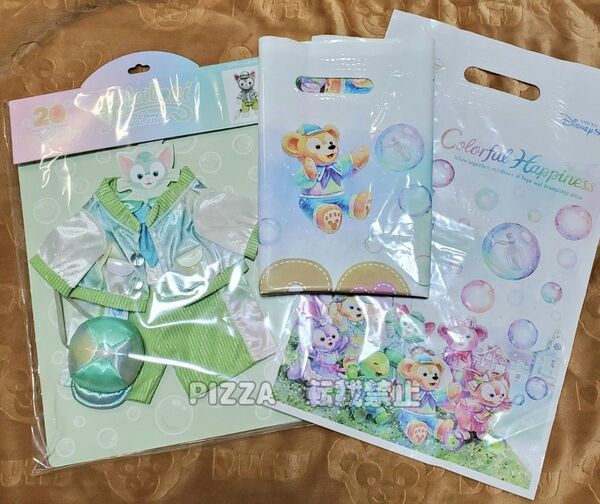 【新品】ディズニーシー ダッフィー&フレンズ 20周年 カラフルハピネス ジェラトーニ コスチューム ショップ袋付き