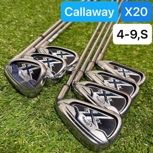 145 Callaway キャロウェイ アイアン7本セット X20 4-9,S