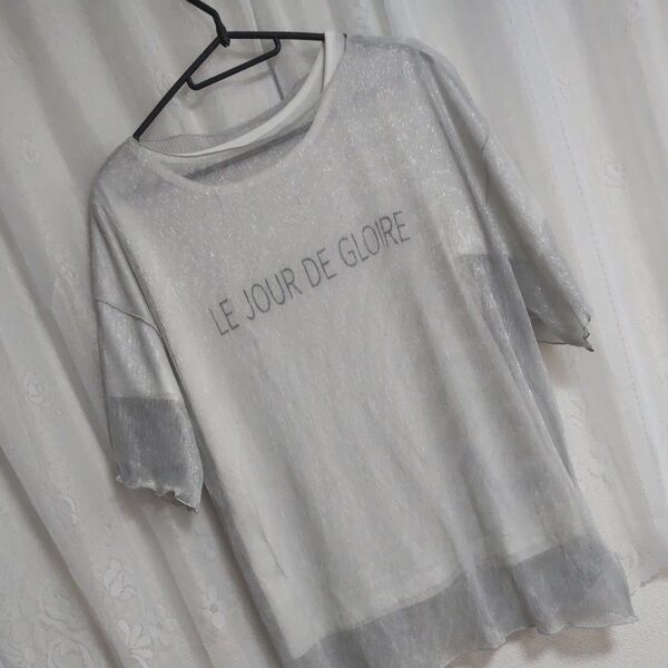 シューラルー 重ね着 Tシャツ 半袖 試着のみ