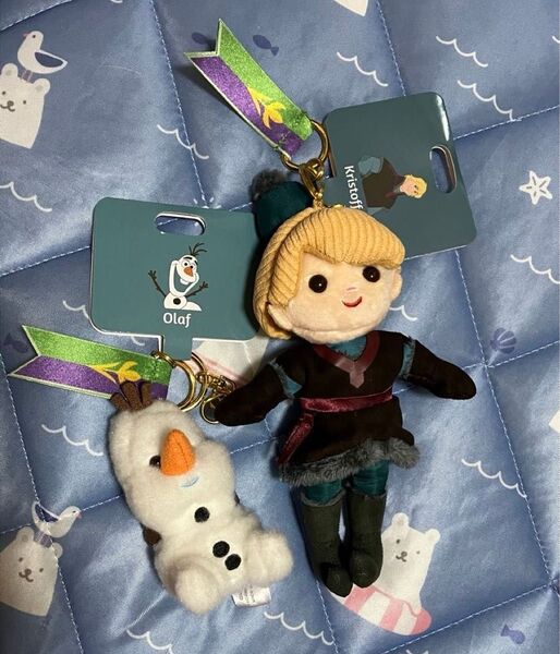 ディズニーストア だれぬい クリストフ & オラフ ぬいぐるみ キーチェーン キーホルダー◆ディズニー アナと雪の女王 アナ雪