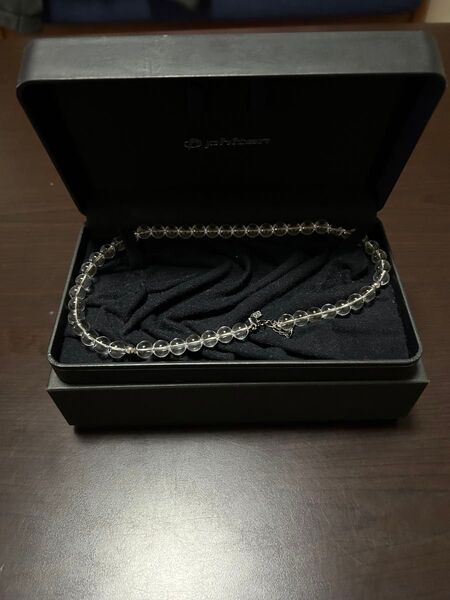 ファイテン (phiten) ネックレス 水晶ネックレス (8mm) 40cm (+5cmアジャスター)