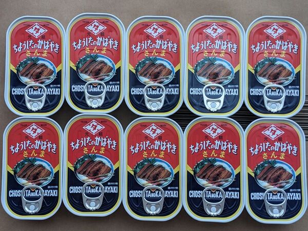 田原缶詰 さんま蒲焼(ちょうしブランド) EO缶 100g×10個