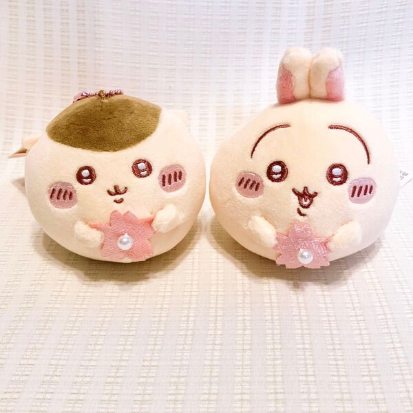 【2点】ちいかわ 桜 うさぎ くりまんじゅう マスコット MINISO