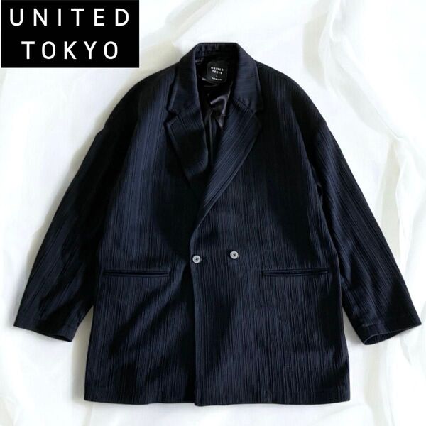 UNITED TOKYO ダブルブレスト テーラードジャケット ブラック