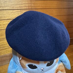 CA4LA カシラ ベレー帽 バスク帽 ウール フェルト ネイビー