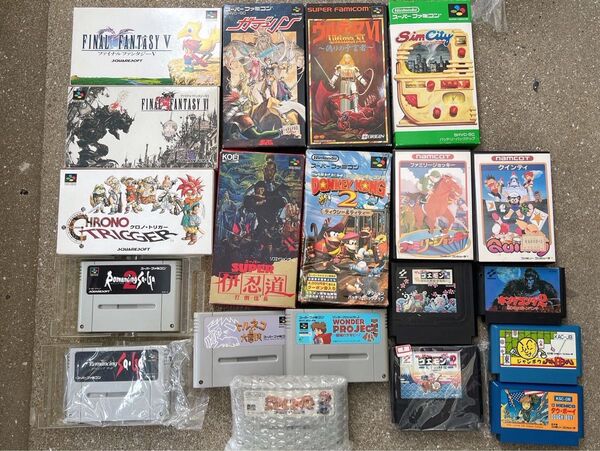 スーパーファミコン&ファミコンソフト まとめ売り