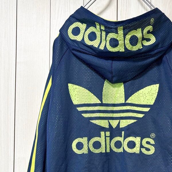 アディダス オリジナルス adidas トラックジャケット リバーシブル メッシュ フードロゴ パーカー XL