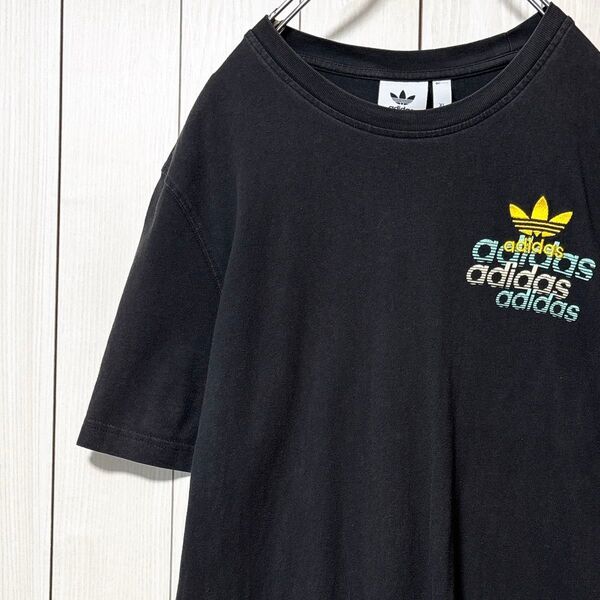 アディダス オリジナルス adidas Tシャツ 刺繍ロゴ 半袖 メンズ XL