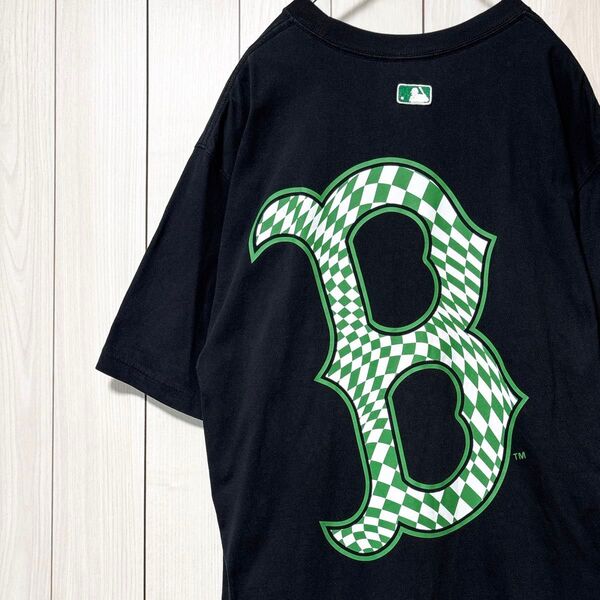 MLB メジャーリーグ ユニフォームTシャツ 半袖 ロゴ ビッグプリント メンズ L