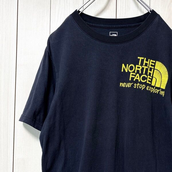 ノースフェイスTシャツ 半袖 バックロゴ シャツ ネバーストップ メンズ L