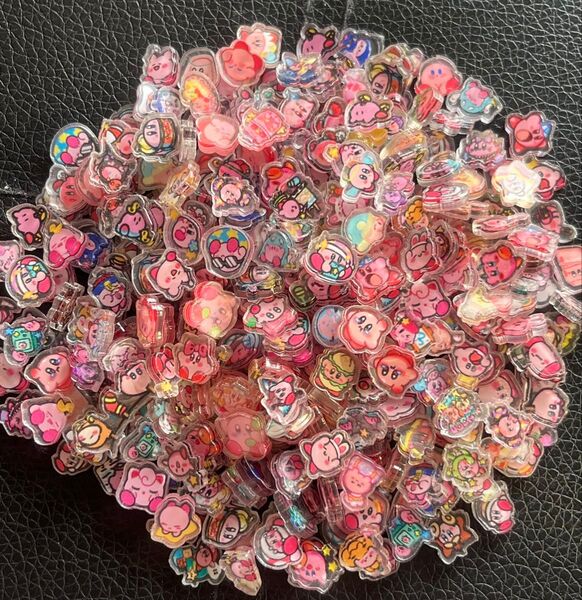 セール アクリルパーツ1cm ランダム100枚 アクセサリー ハンドメイドパーツ