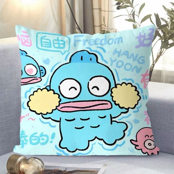セール ハンギョドン クッションカバー よりどり2点1300円 軽量 抱き枕カバー 背当てカバー 座布団カバー 35x35cm