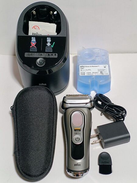 ★未使用・展示品★BRAUN series9 pro:ブラウン シリーズ9 pro/9455cc-V:2021年製:シルバーグレー