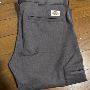 ディッキーズ ダブルニー 32 スリムフィット グレー