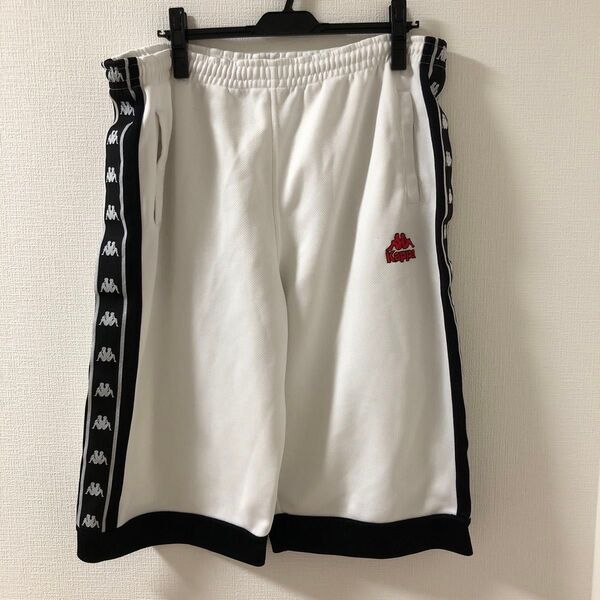 訳あり kappa ジャージ ハーフパンツ 短パン パンツ 白 ウエストゴム 大きいサイズ 部屋着 ルームウェア パジャマ カッパ