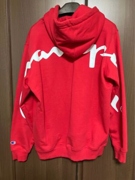 Supreme×Champion パーカー レッド M