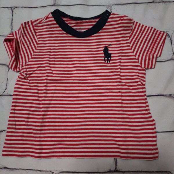美品!70cm Ralph Lauren キッズ ボーダーTシャツ